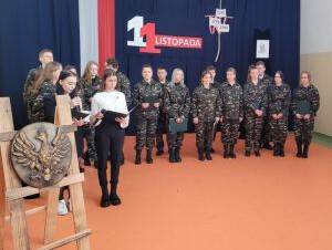 Obchody  103 rocznicy odzyskania Niepodległości w szkole ZDZ Zamość